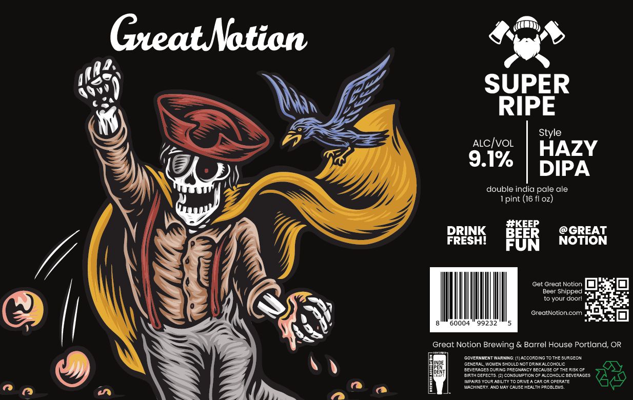 Super Ripe label