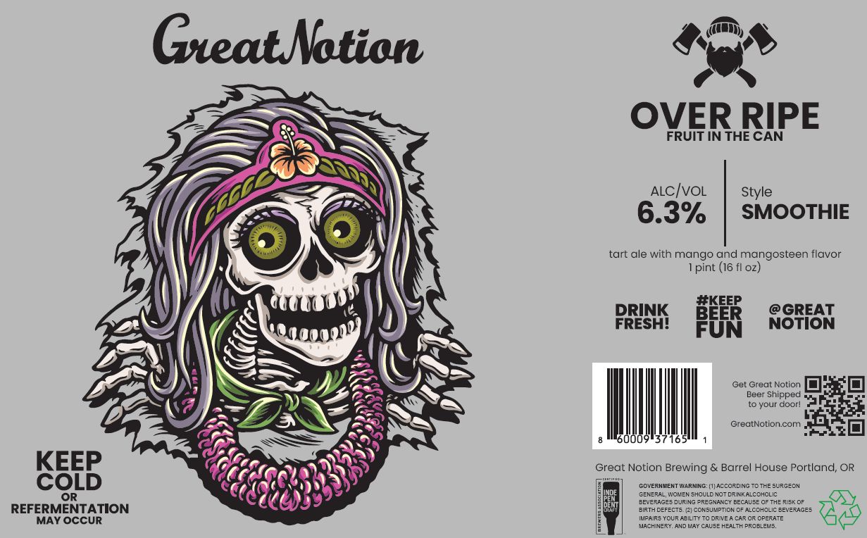 Over Ripe Fruit In The Can label