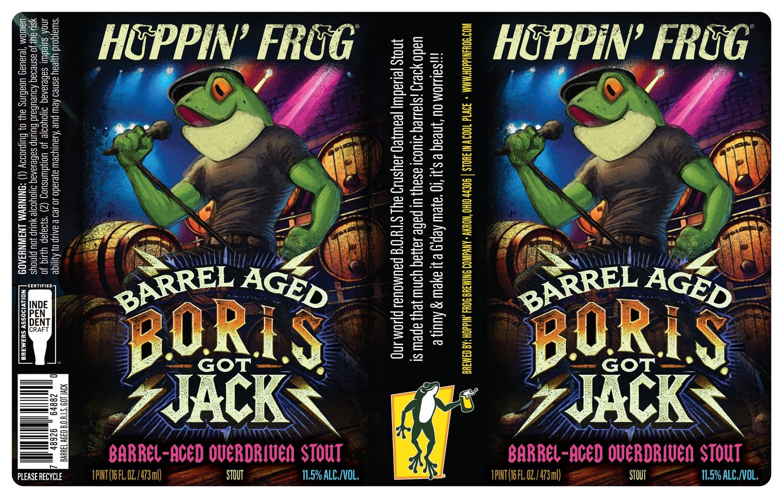 Barrel Aged B.O.R.I.S. Got Jack label