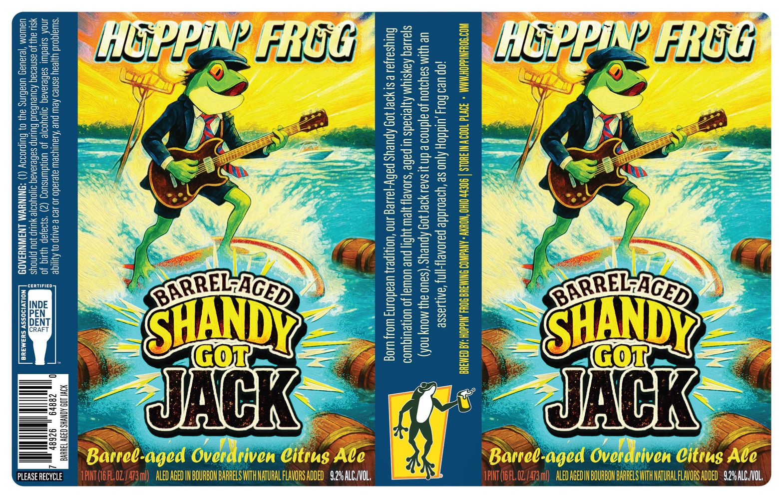 Barrel-Aged Shandy Got Jack label