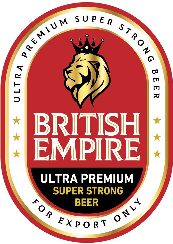 British Empire Gold Super Strong Beer label