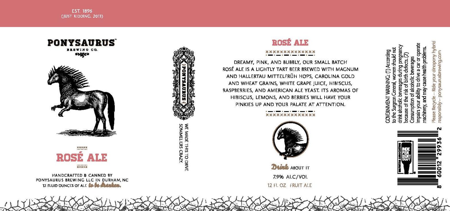 Rosé Ale label