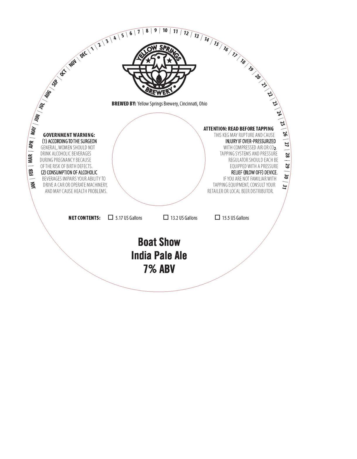 Boat Show label