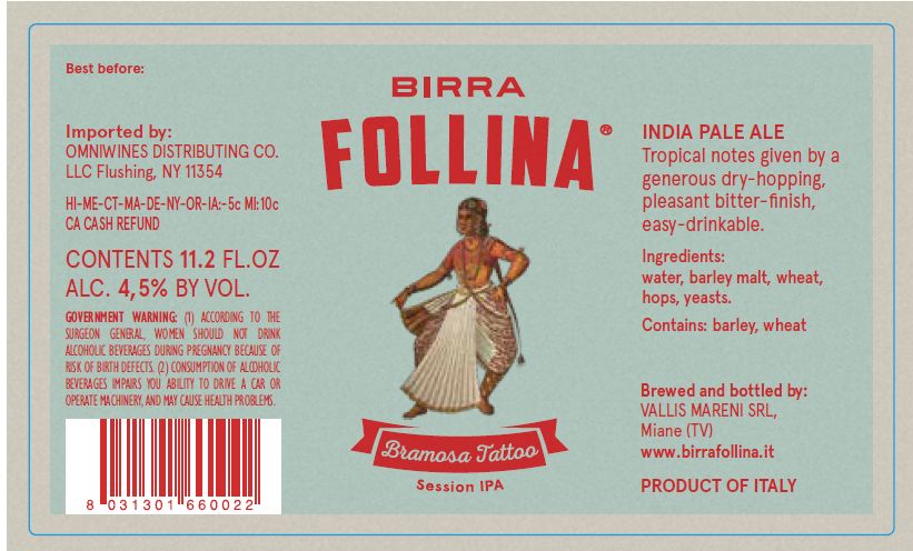 Bramosa Tattoo label