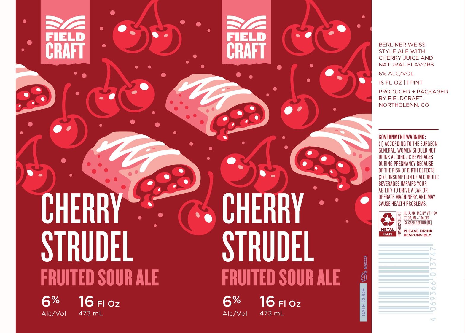 Cherry Strudel label