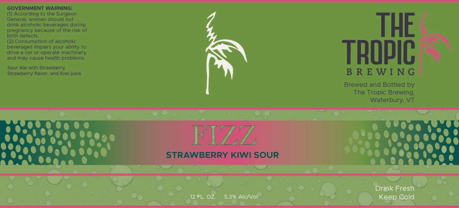 Fizz Strawberry Kiwi Sour label