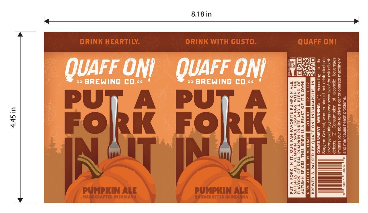 Put A Fork In It label