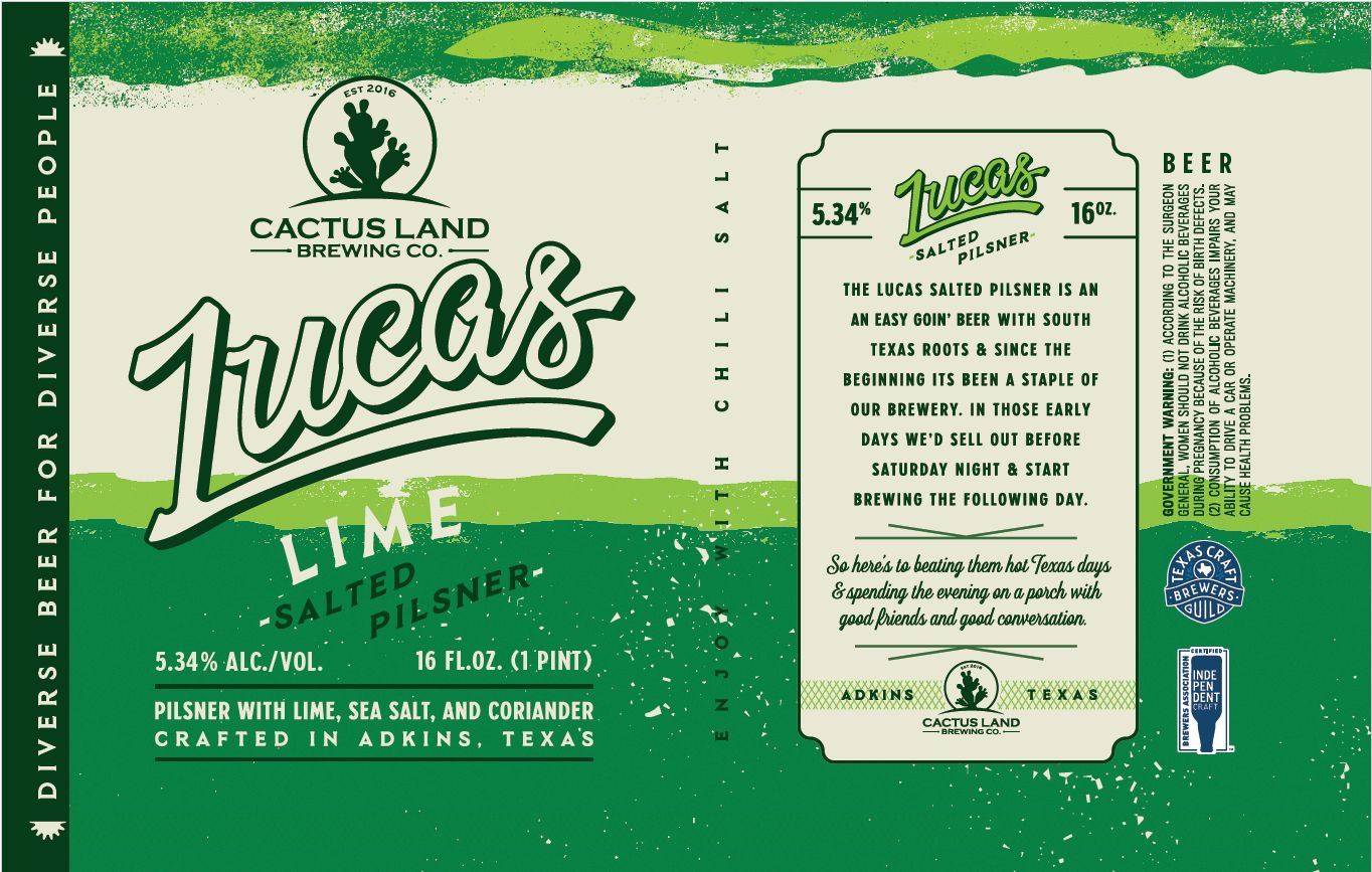 Lucas Lime Salted Pilsner label