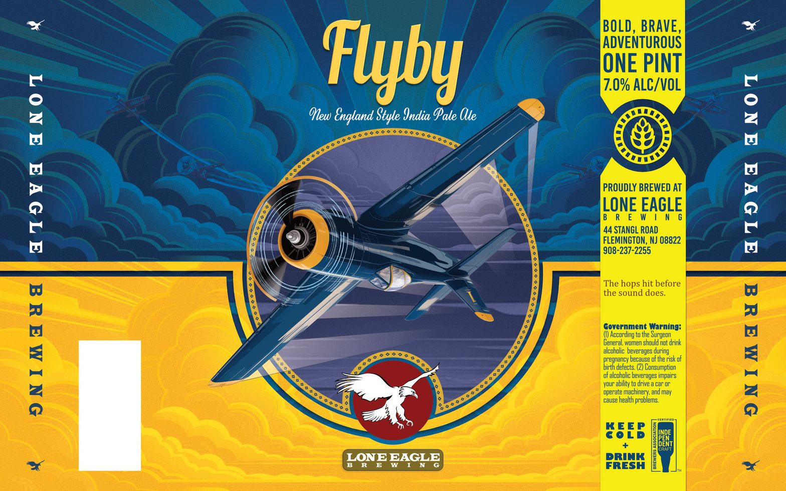 Flyby label
