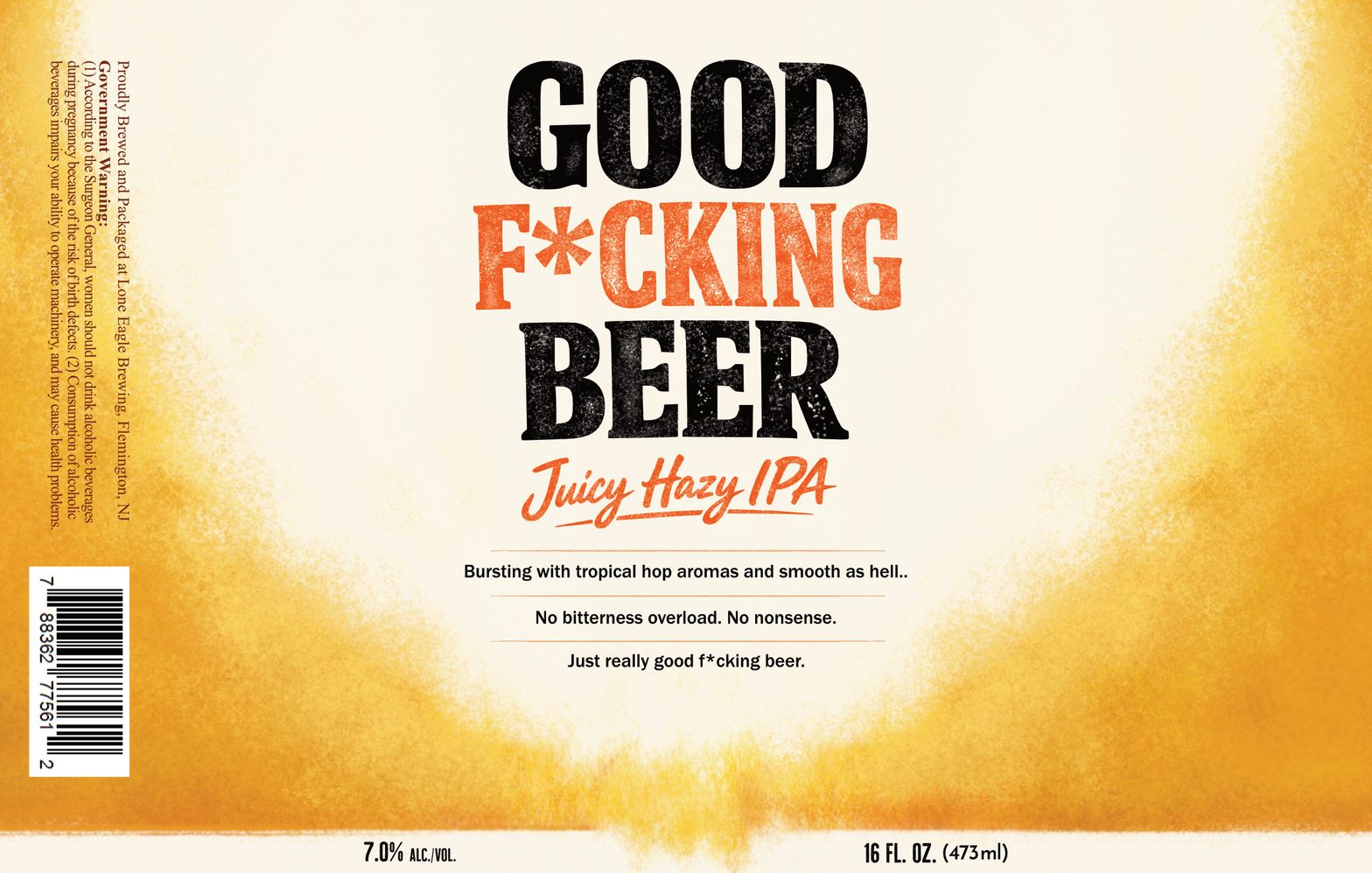 Good F*cking Beer label