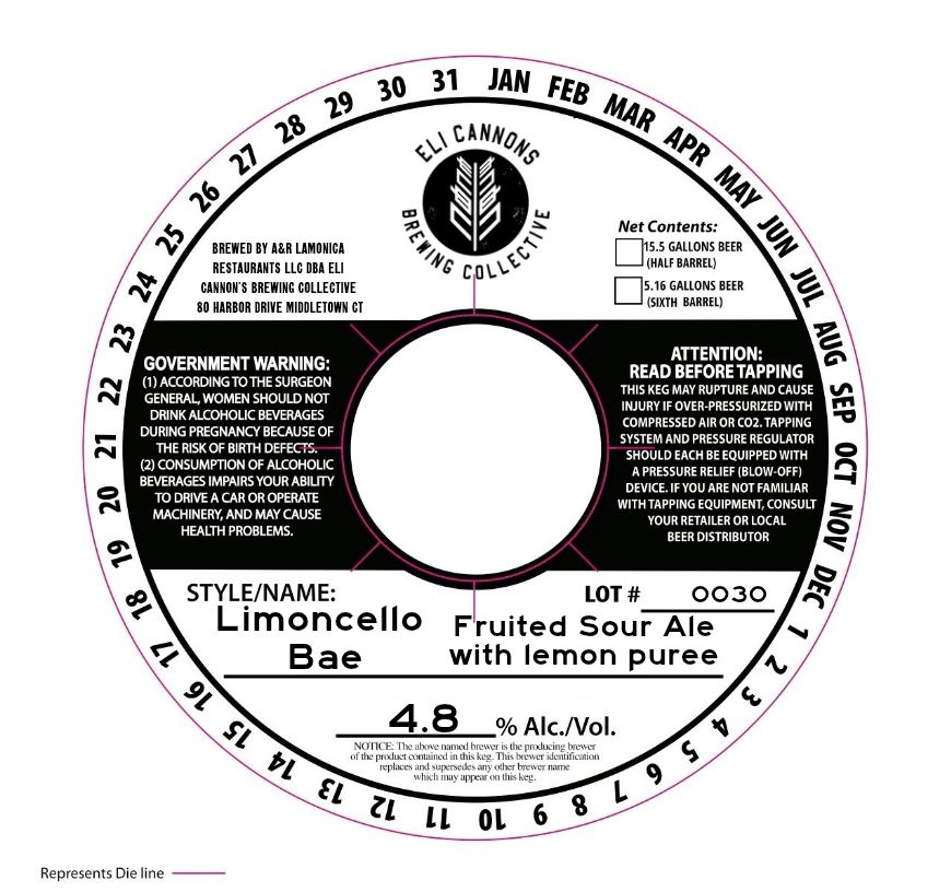 Limoncello Bae label