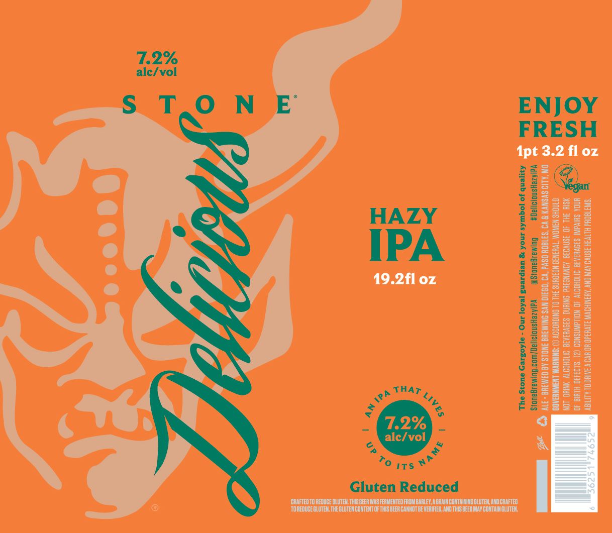 Delicious Hazy label