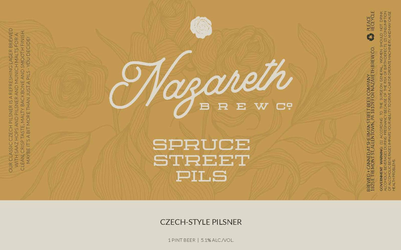 Spruce Street Pils label