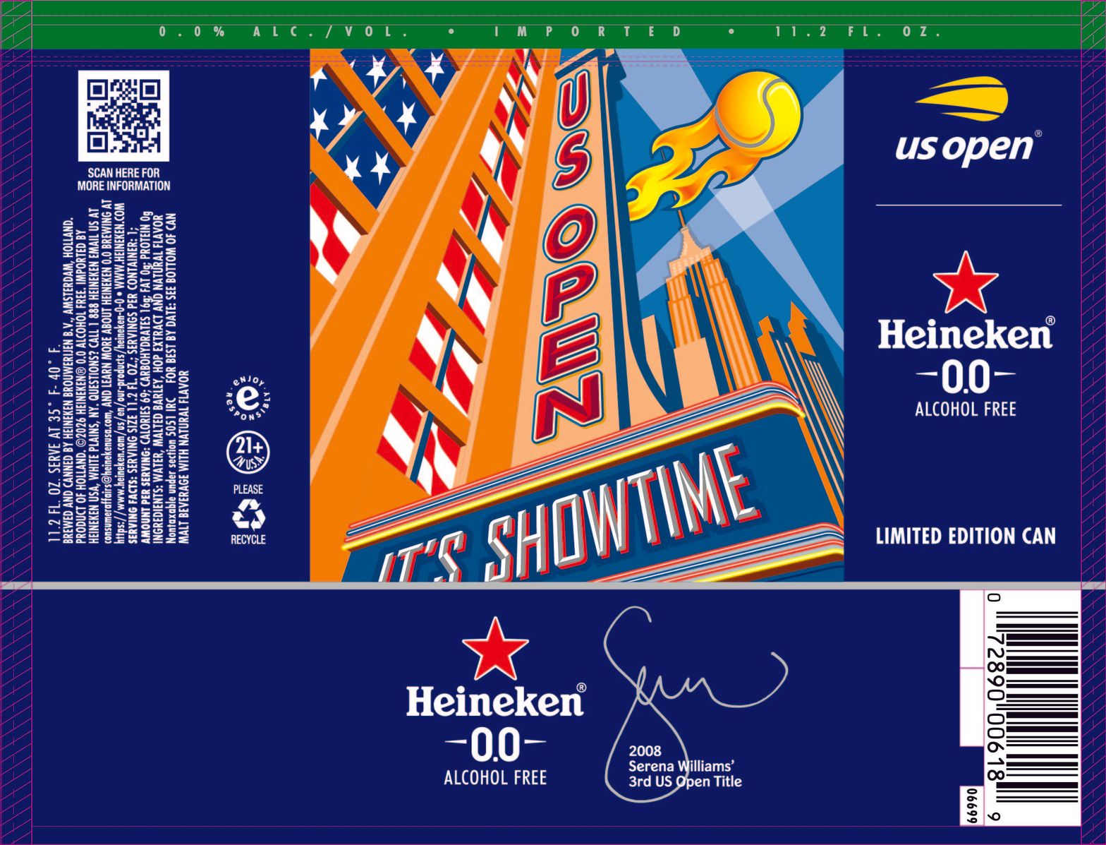 Heineken 0.0 label