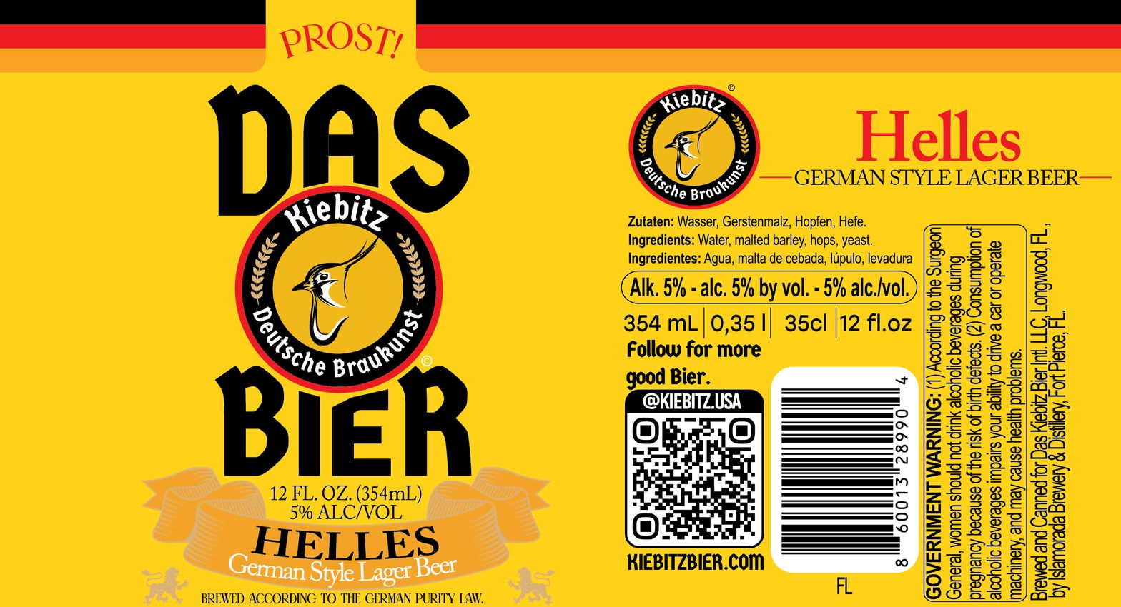 Das Bier Helles label