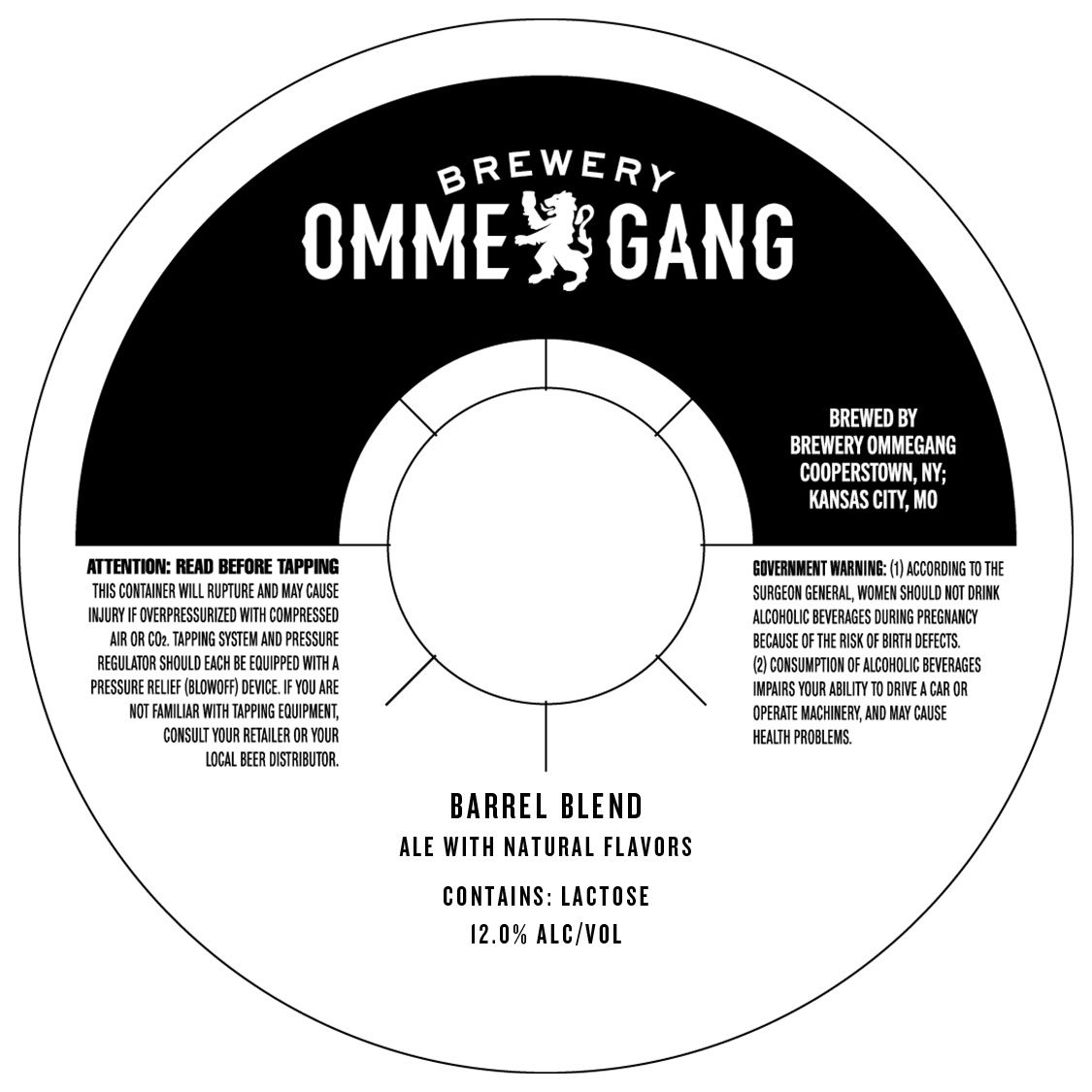 Barrel Blend label