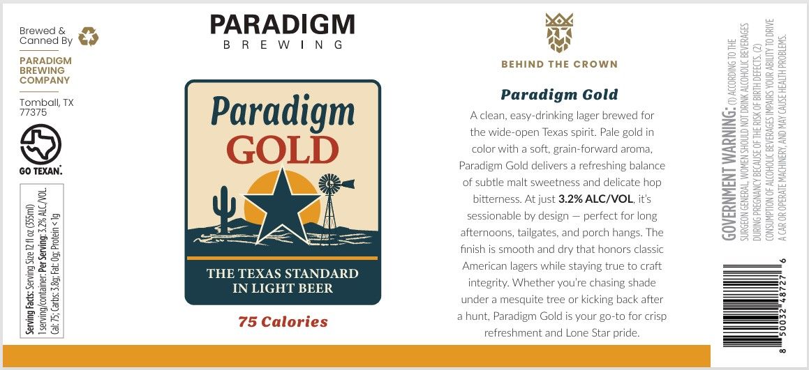 Paradigm Gold label