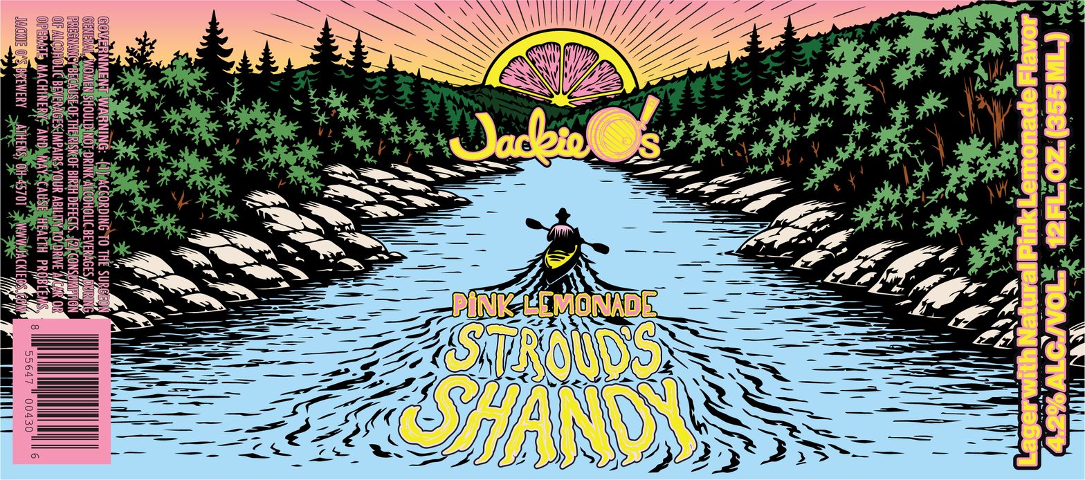 Pink Lemonade Stroud's Shandy label
