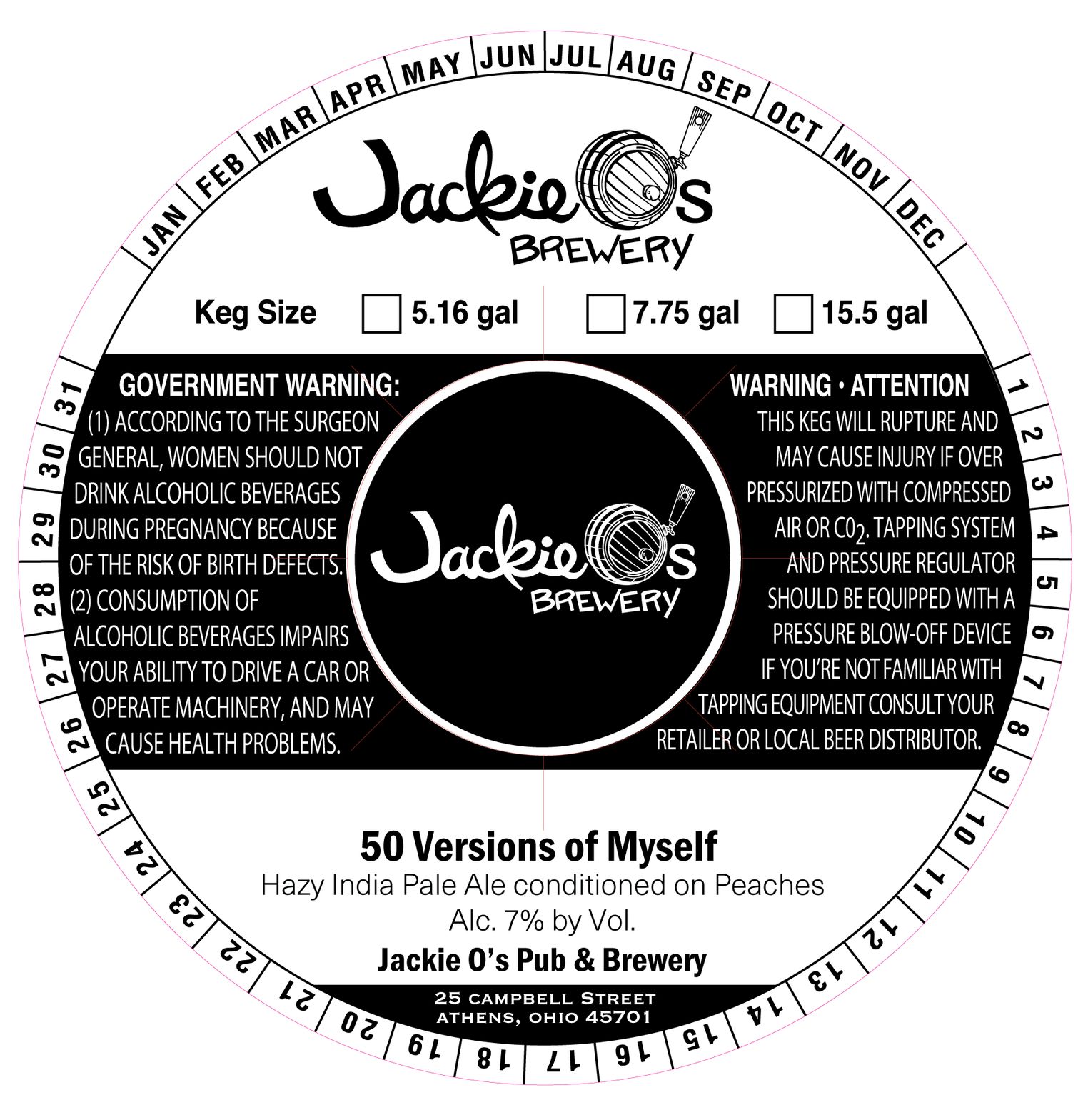 50 Versions of Myself label