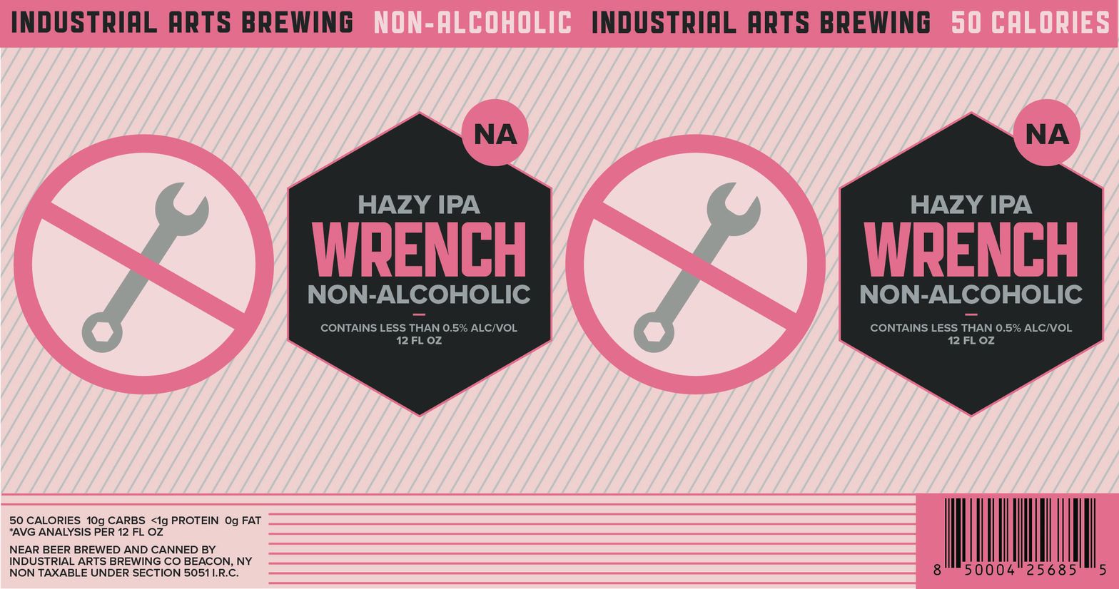 Hazy IPA Wrench Non-Alcoholic label