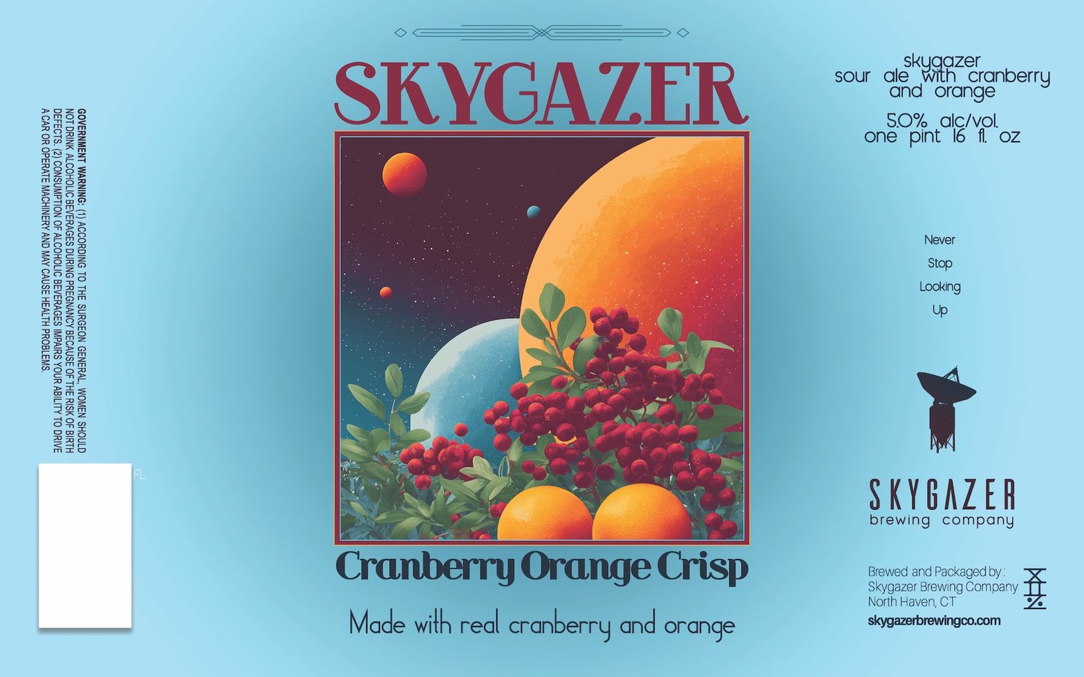 Cranberry Orange Crisp label