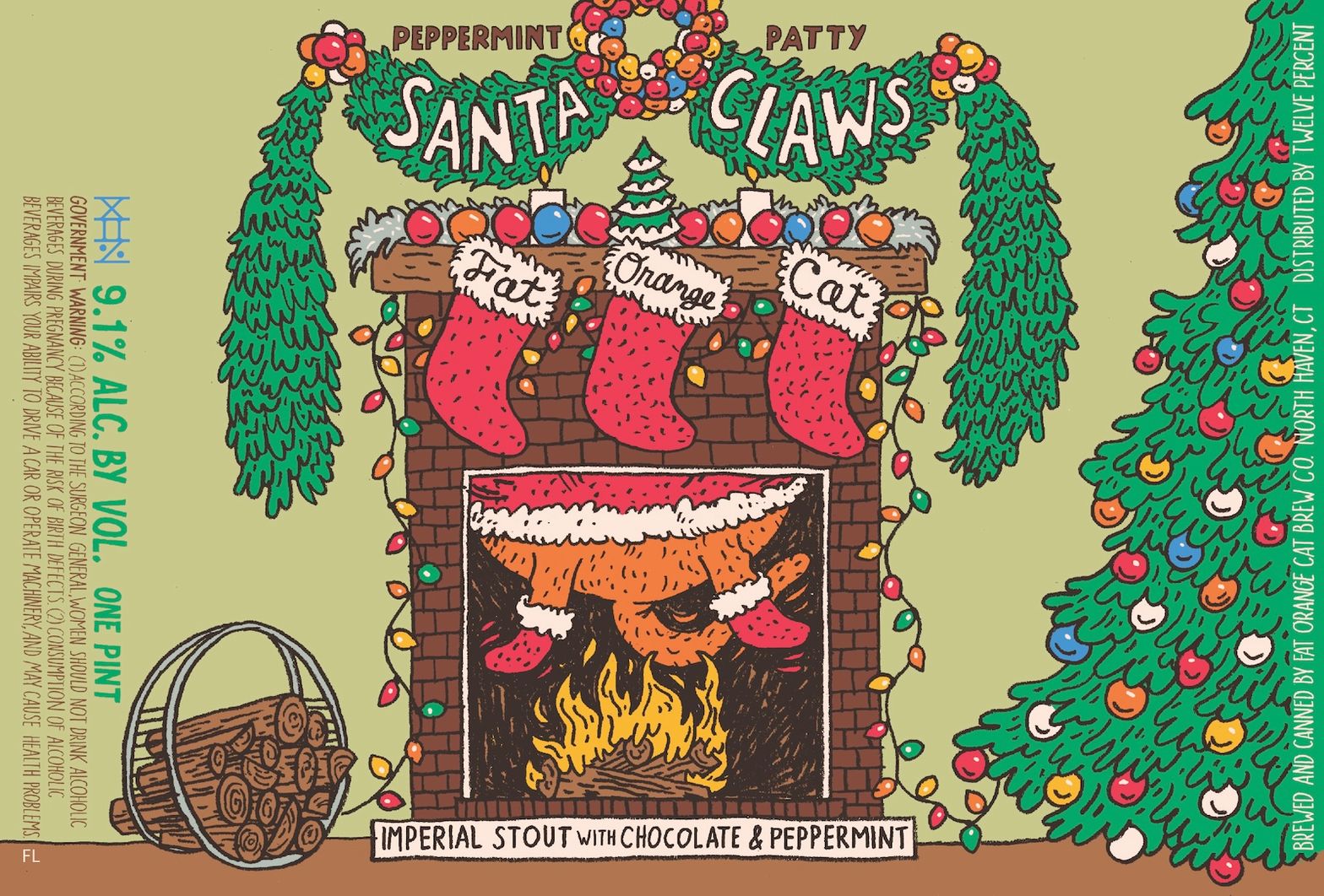 Santa Claws label