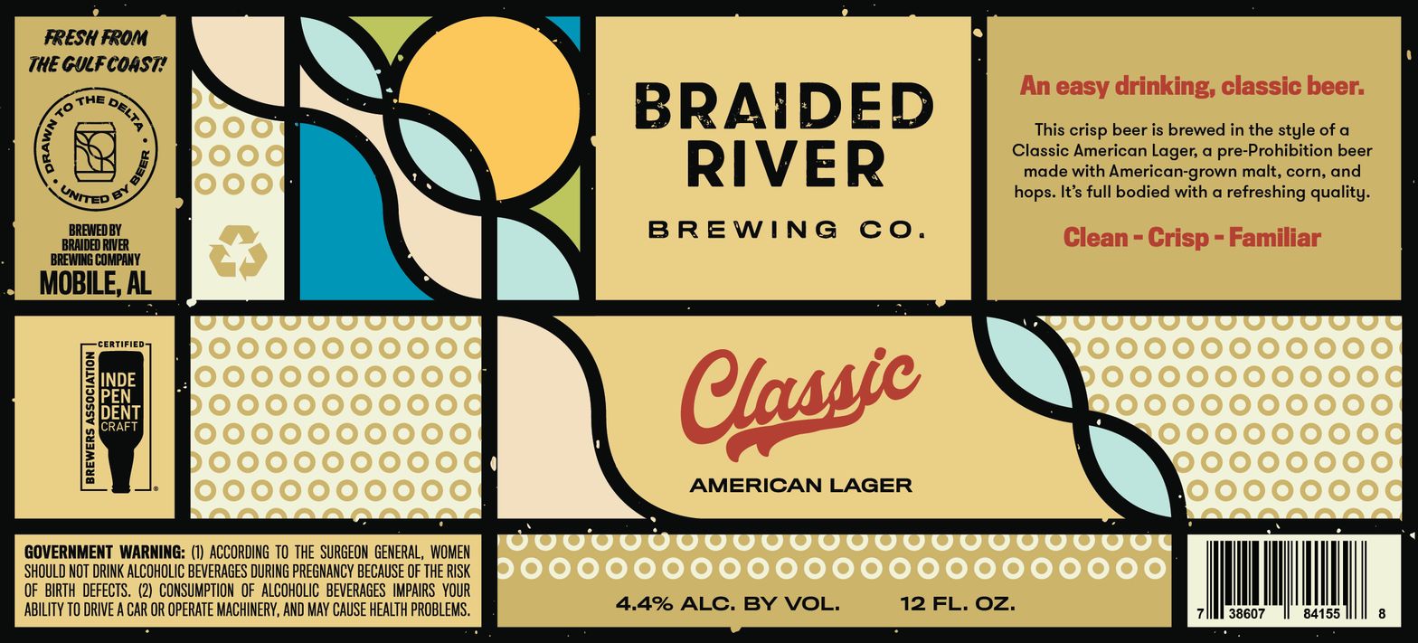 Classic American Lager label