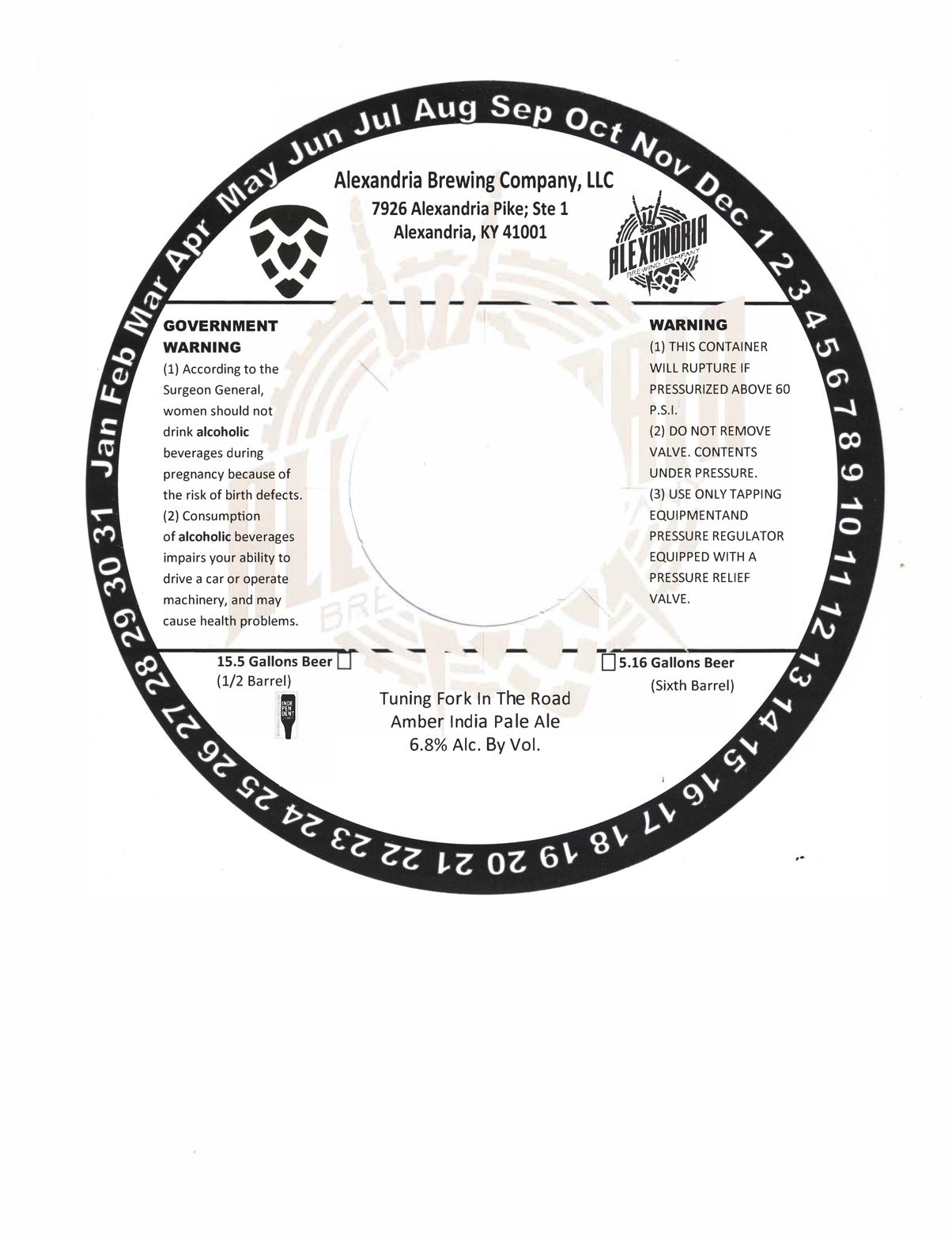 Tuning Fork In The Road label