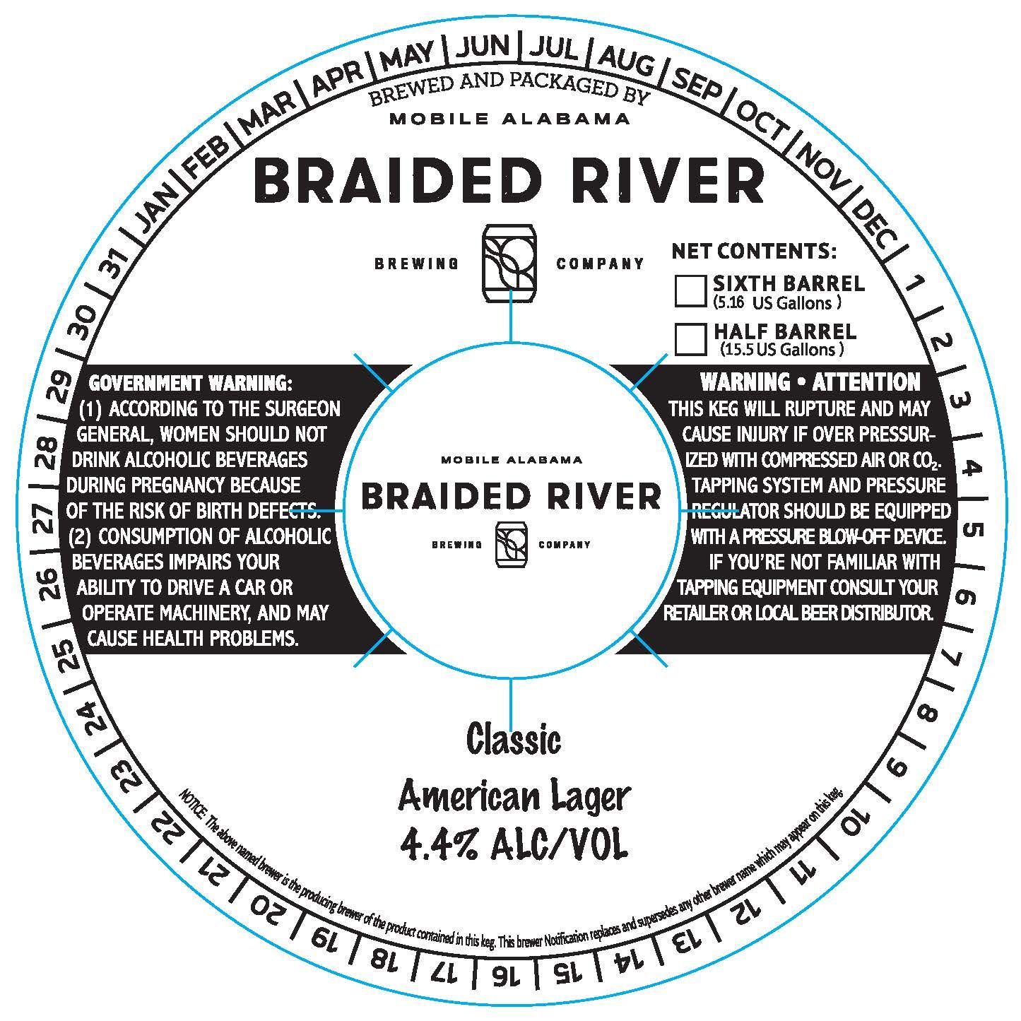 Classic American Lager label