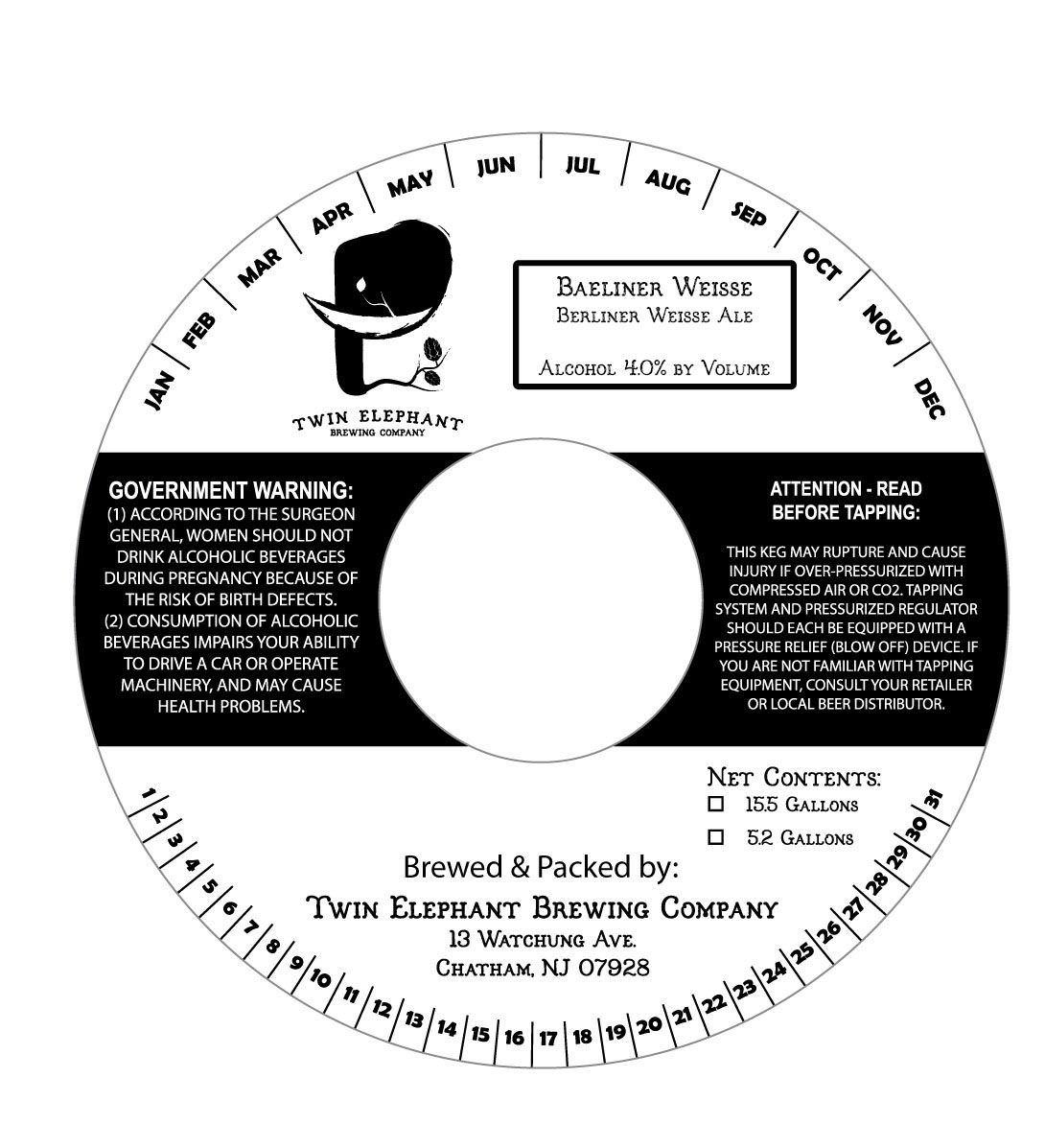 Baeliner Weisse label
