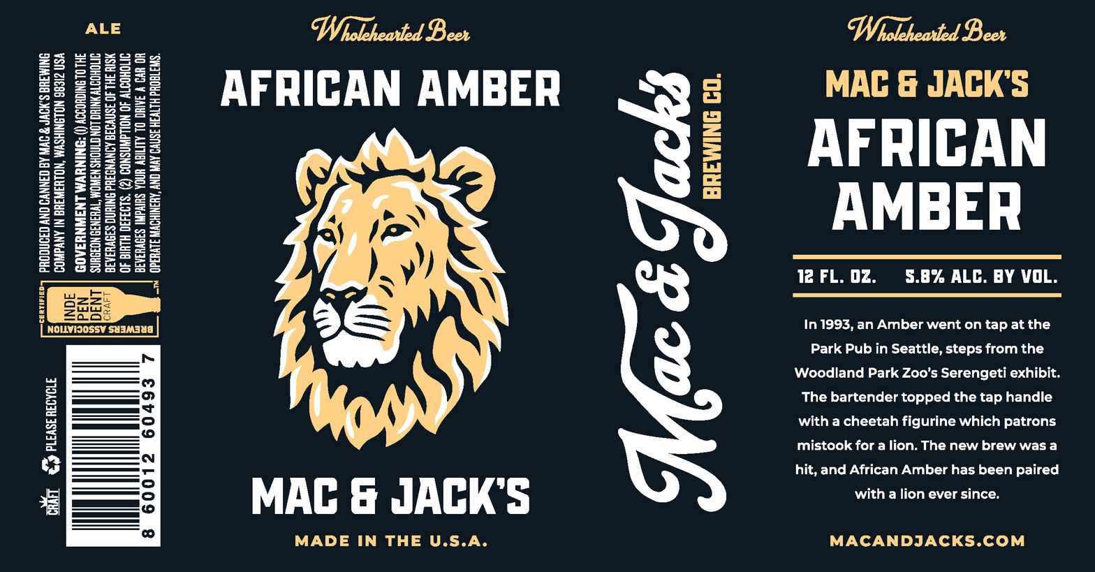 African Amber label