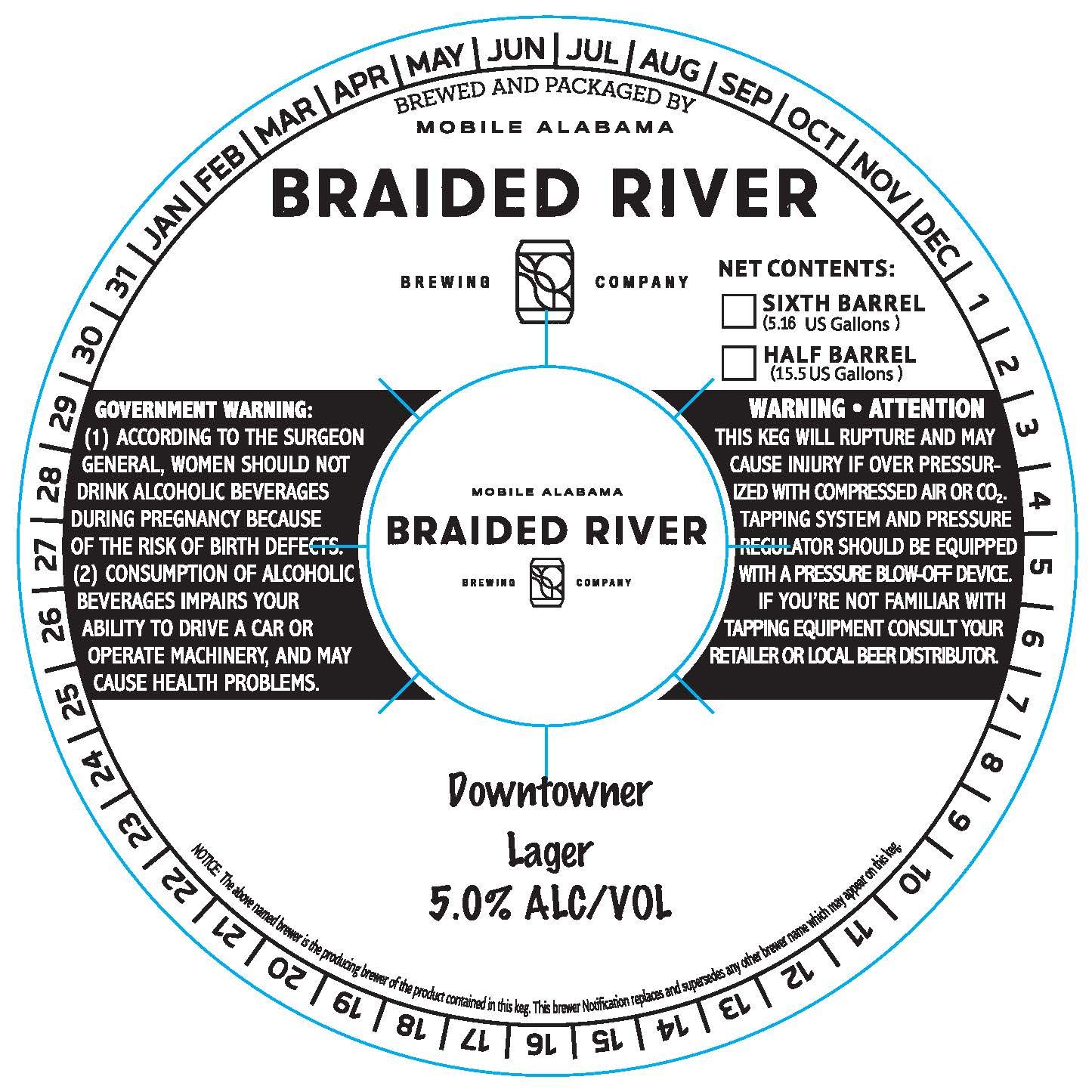 Downtowner Lager label