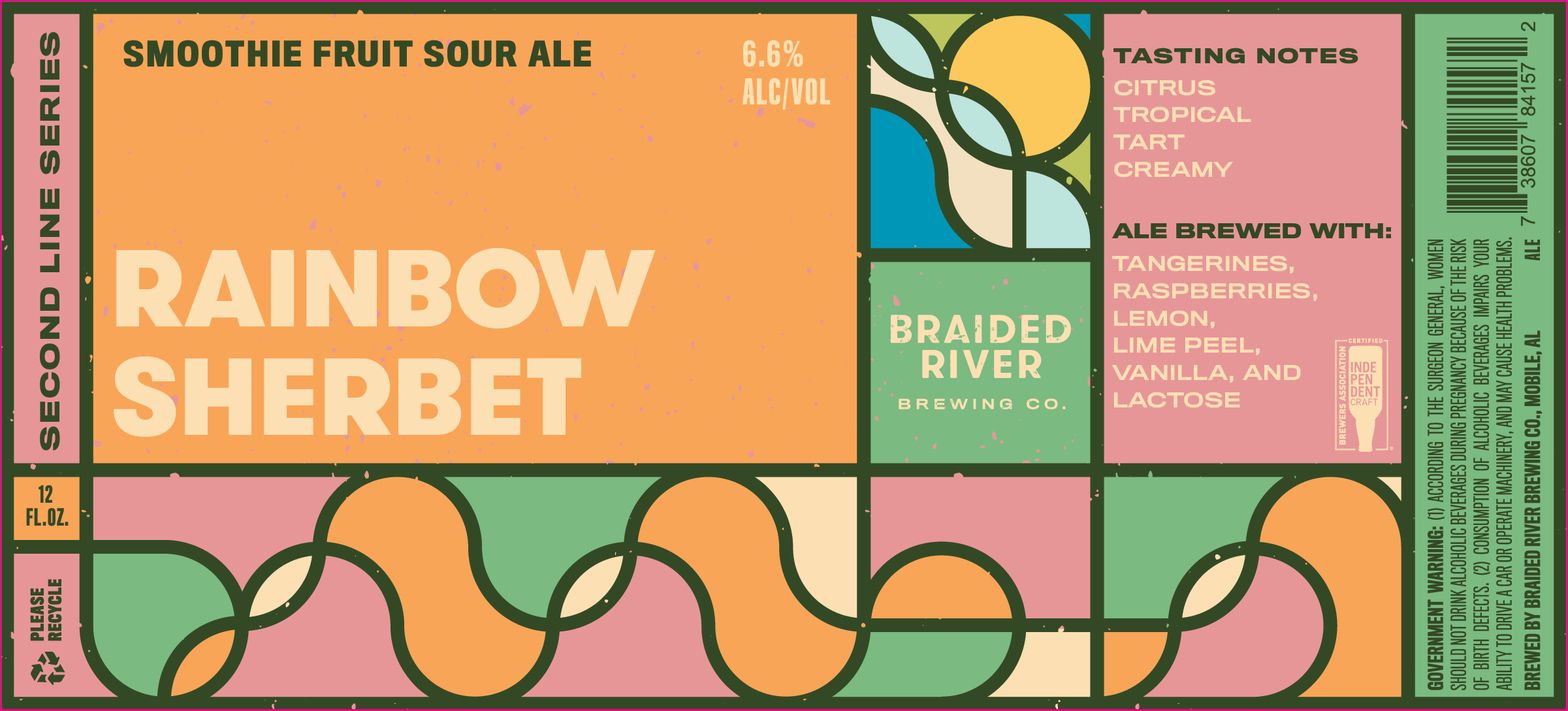 Rainbow Sherbet label