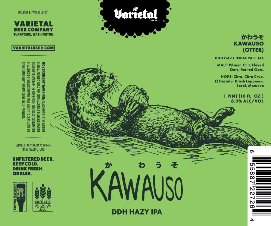 Kawauso (Otter) label