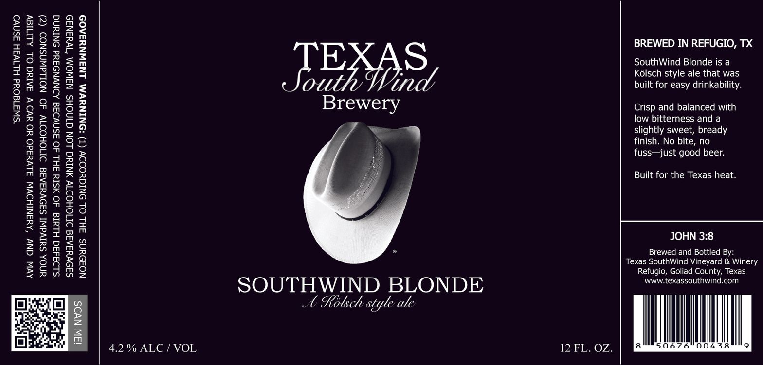 Southwind Blonde label