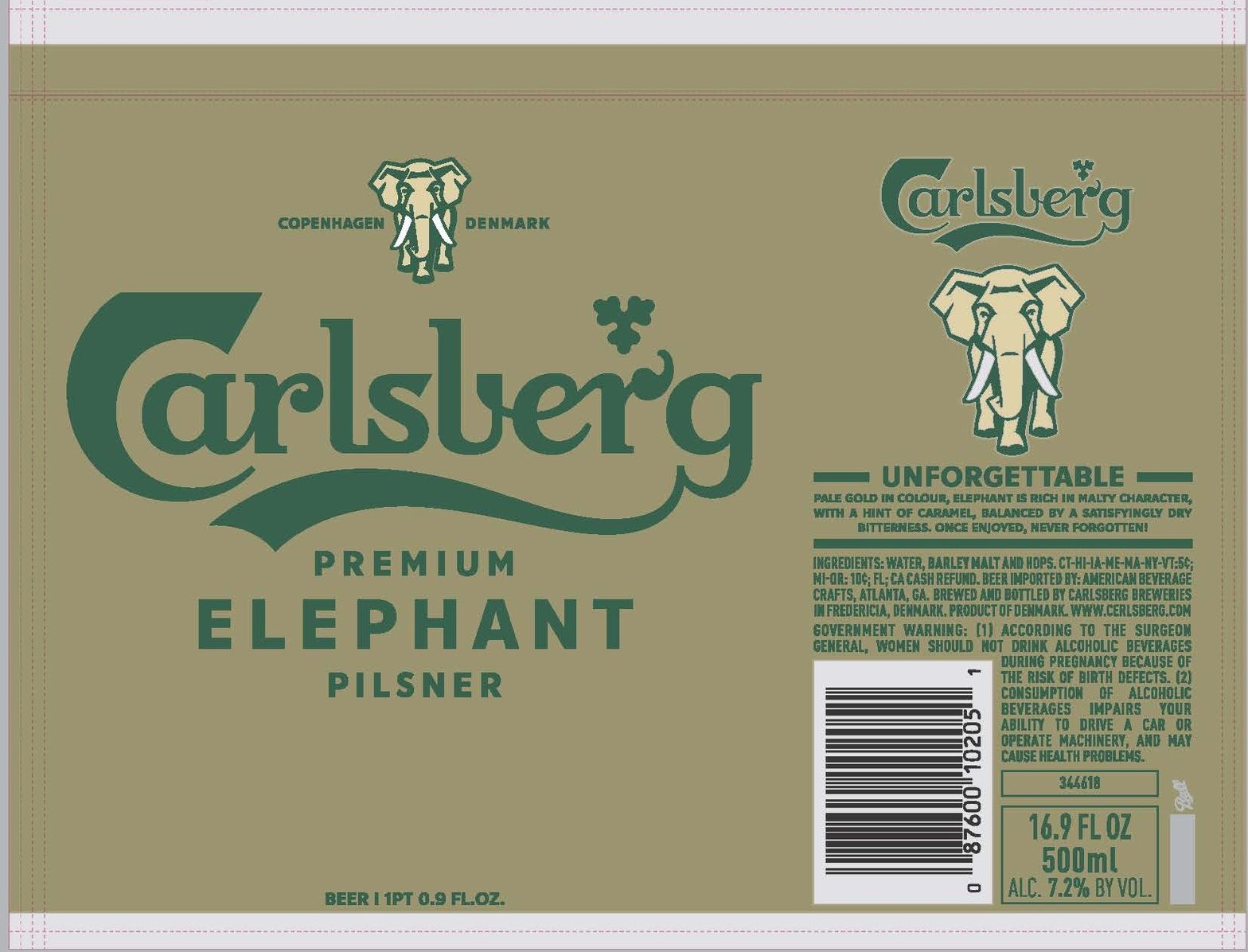 Elephant Pilsner label