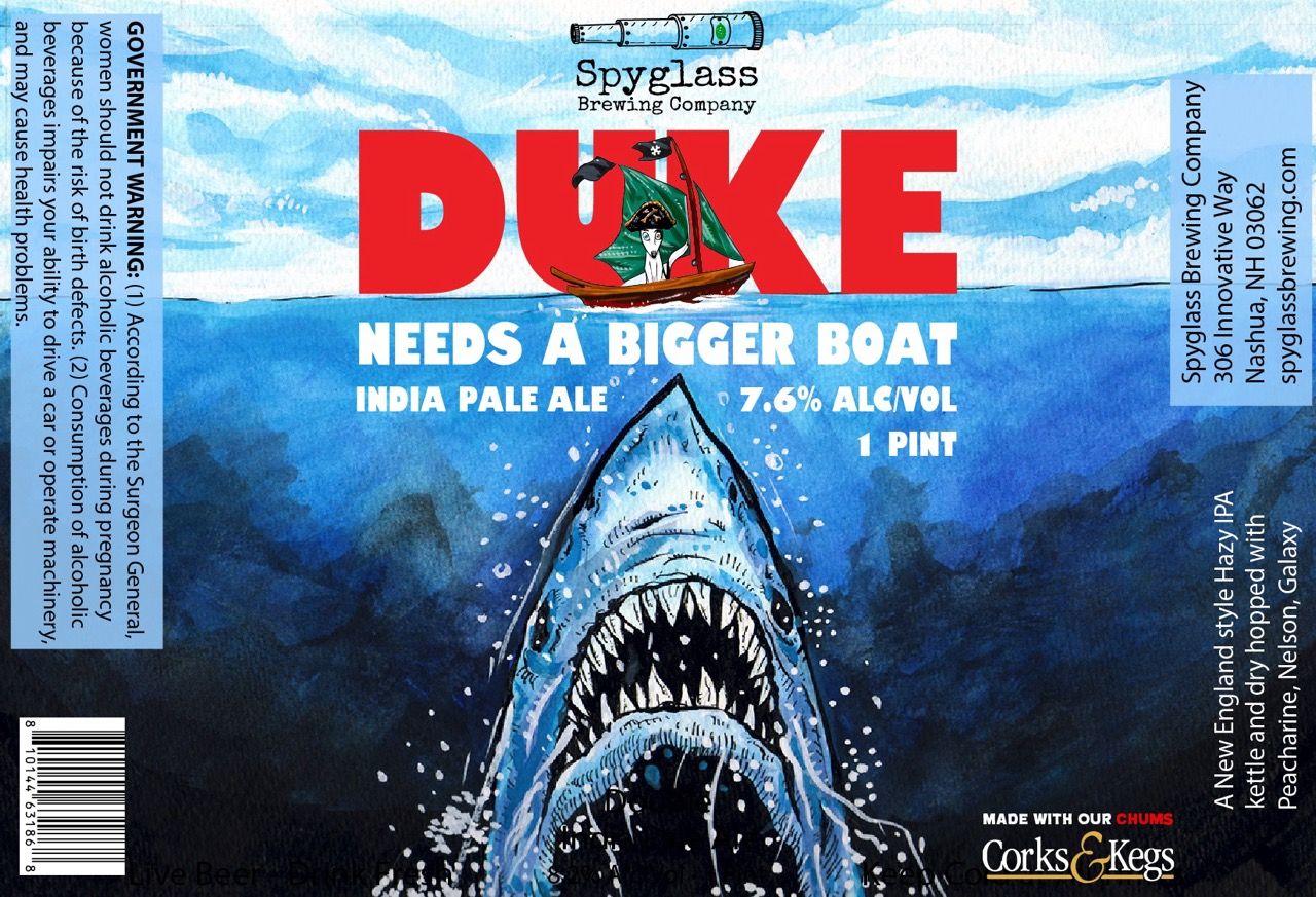 Duke Needs a Bigger Boat label