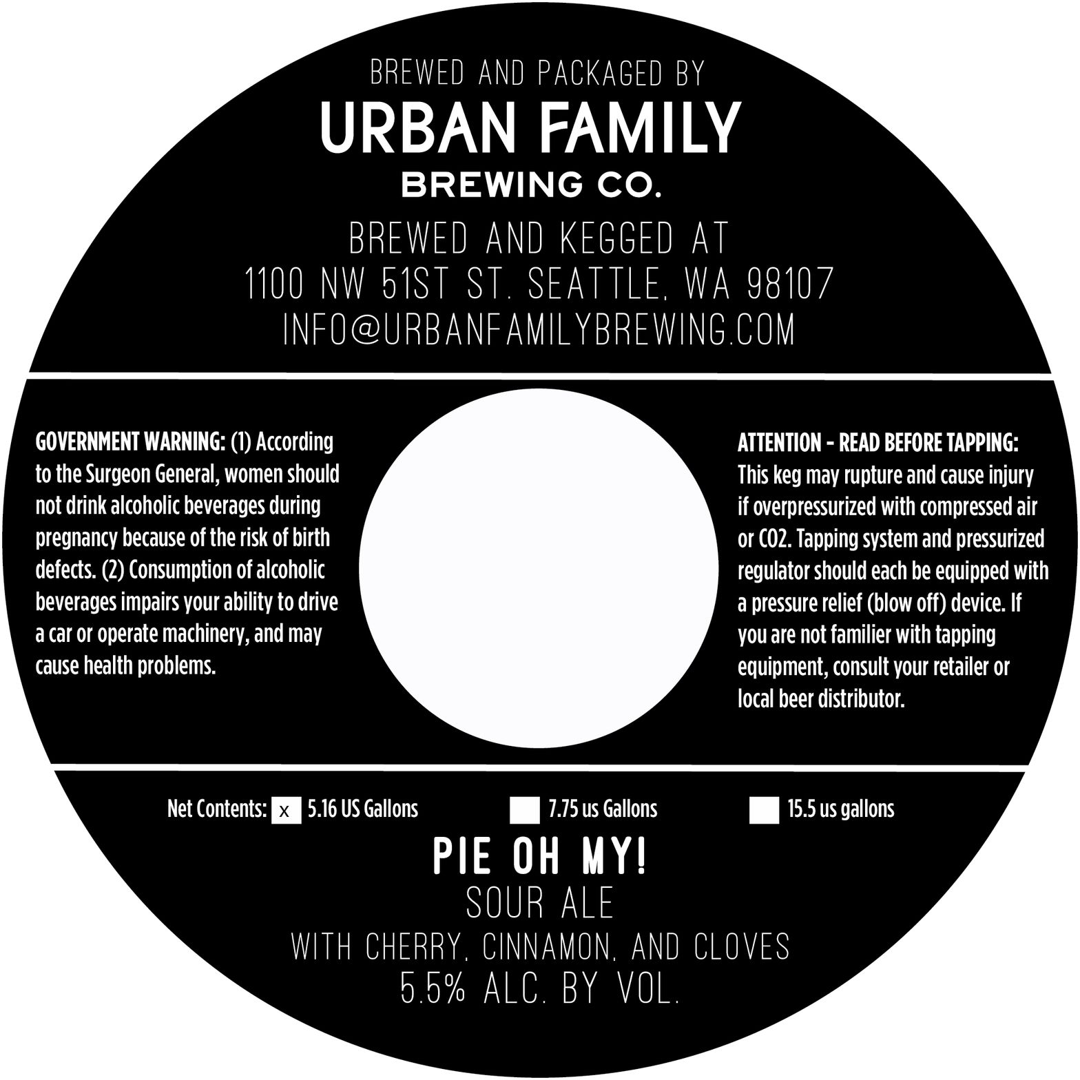 Pie Oh My! label