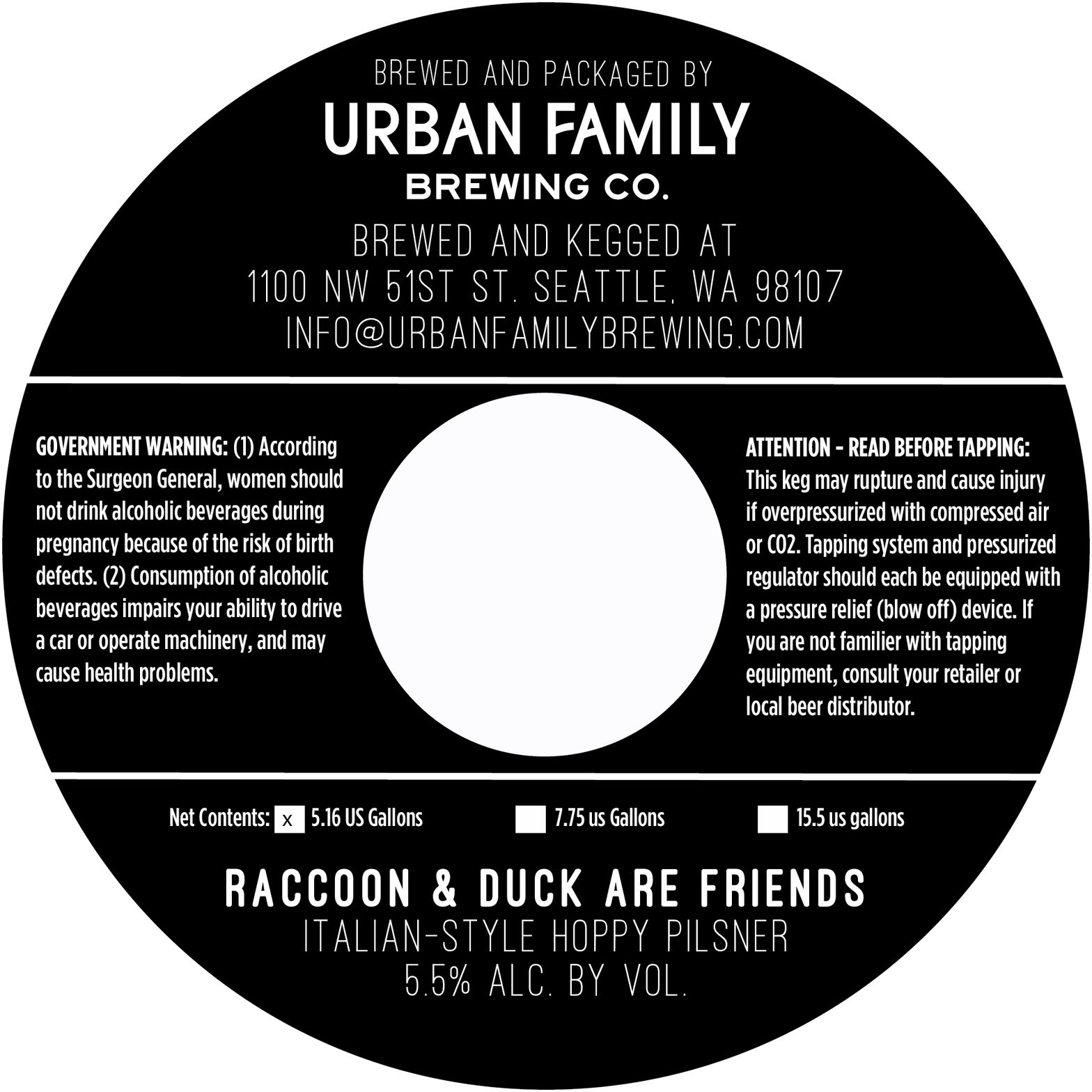 Raccoon & Duck Are Friends label