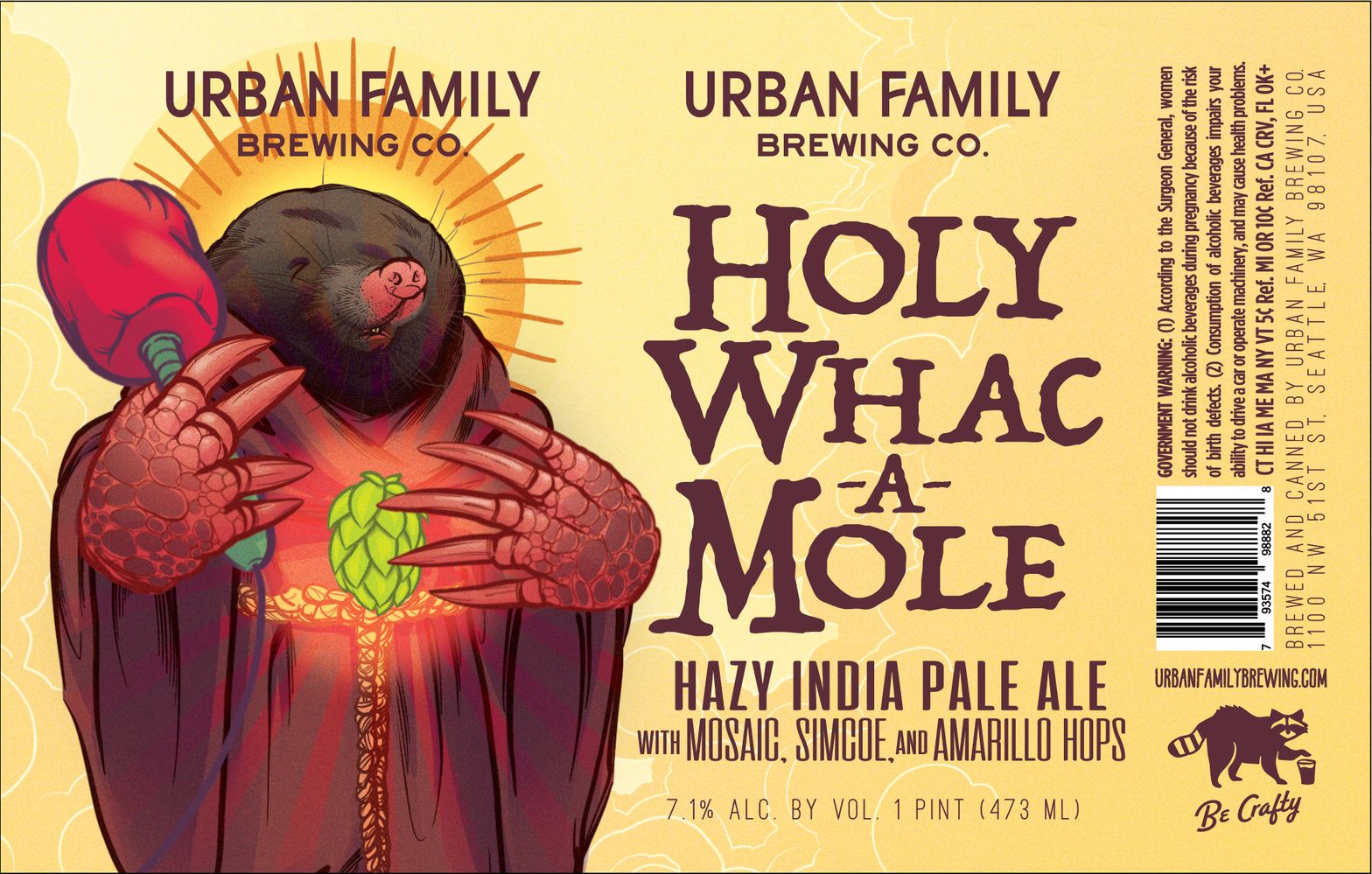 Holy Whac-A-Mole label