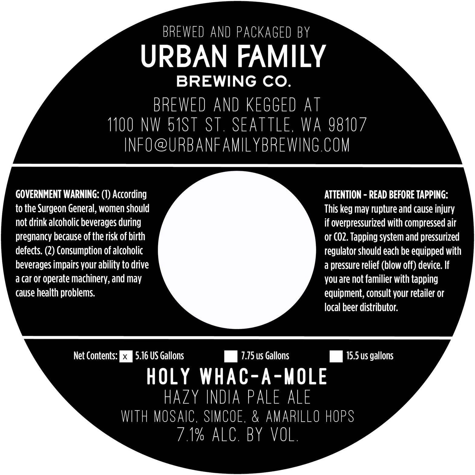 Holy Whac-A-Mole label