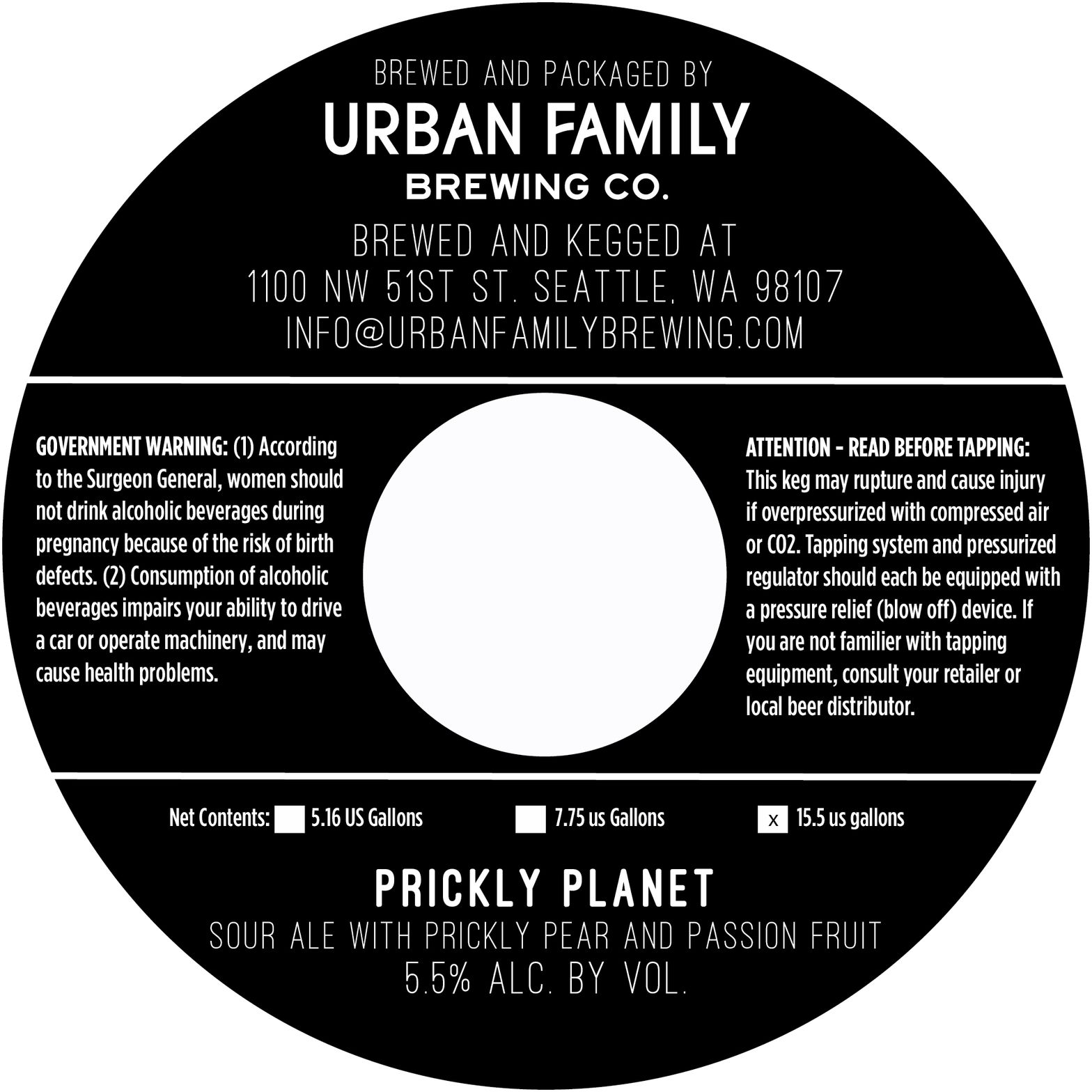 Prickly Planet label