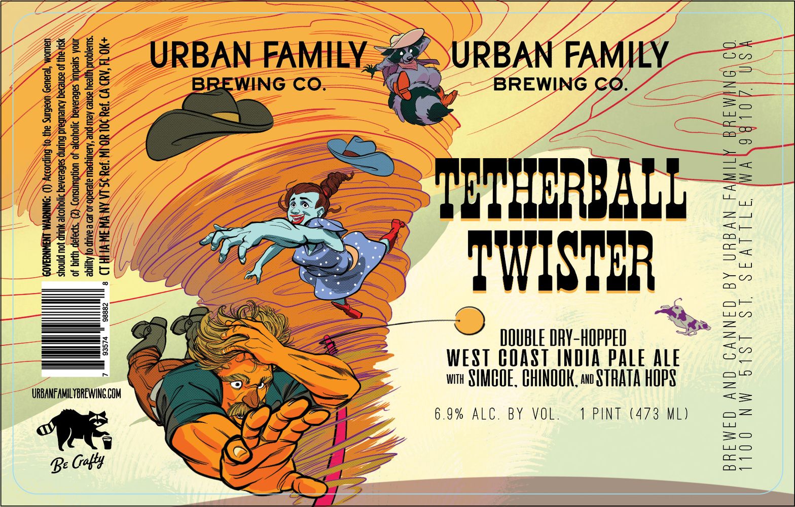 Tetherball Twister label