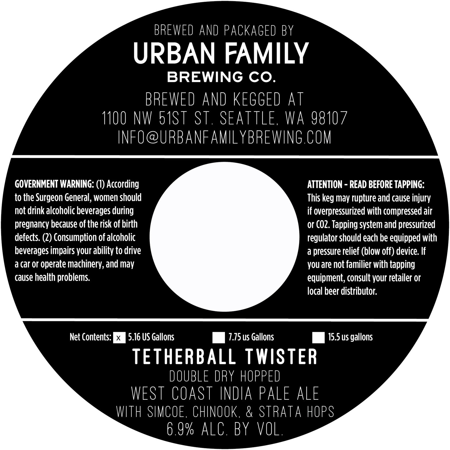 Tetherball Twister label