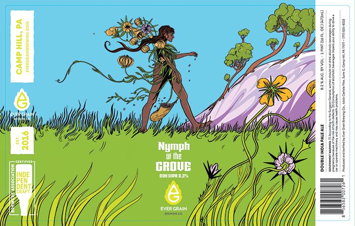 Nymph of the Grove label