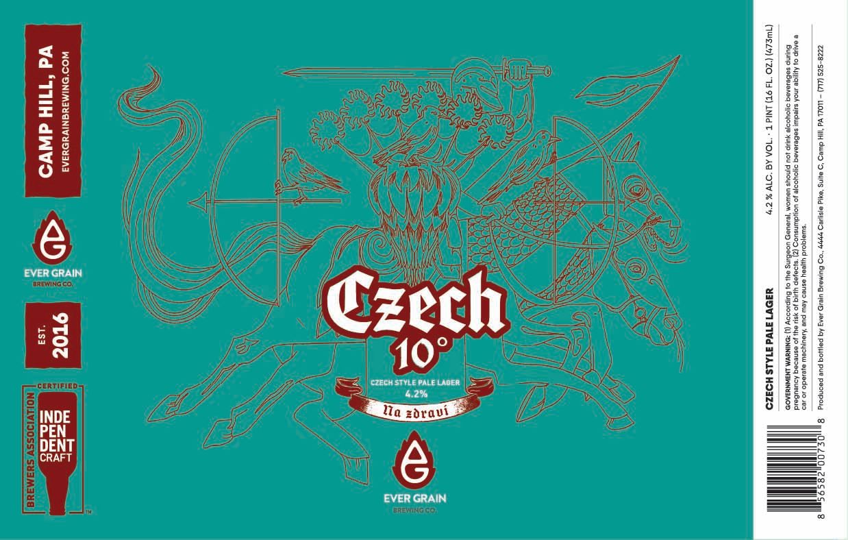 Czech 10 label