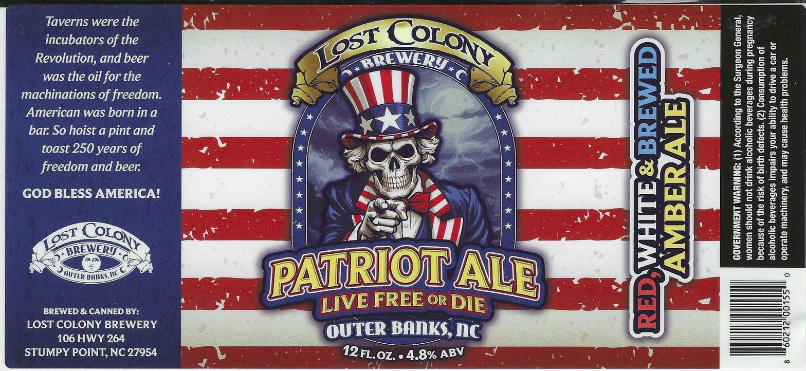 Patriot Ale label