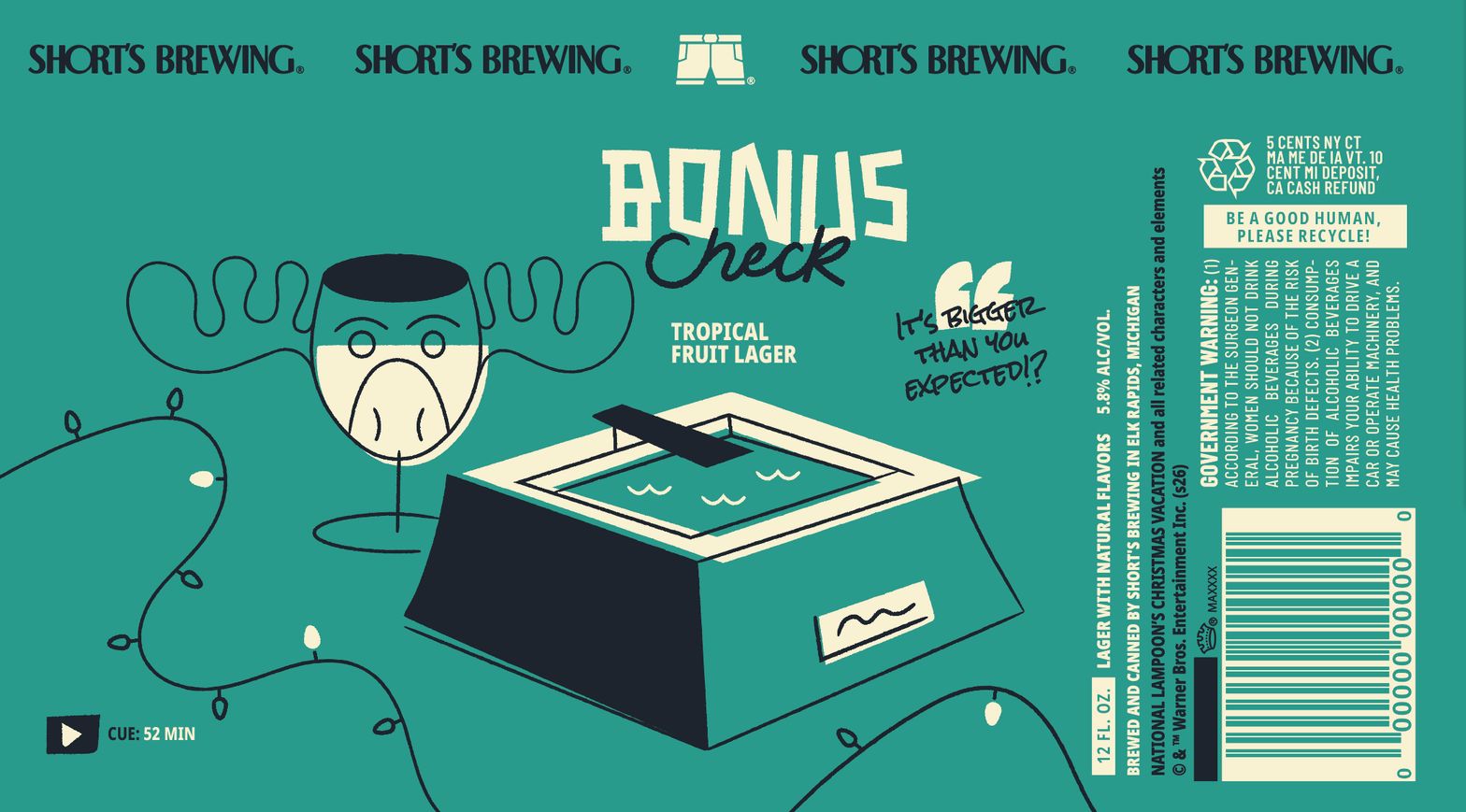 Bonus Check label