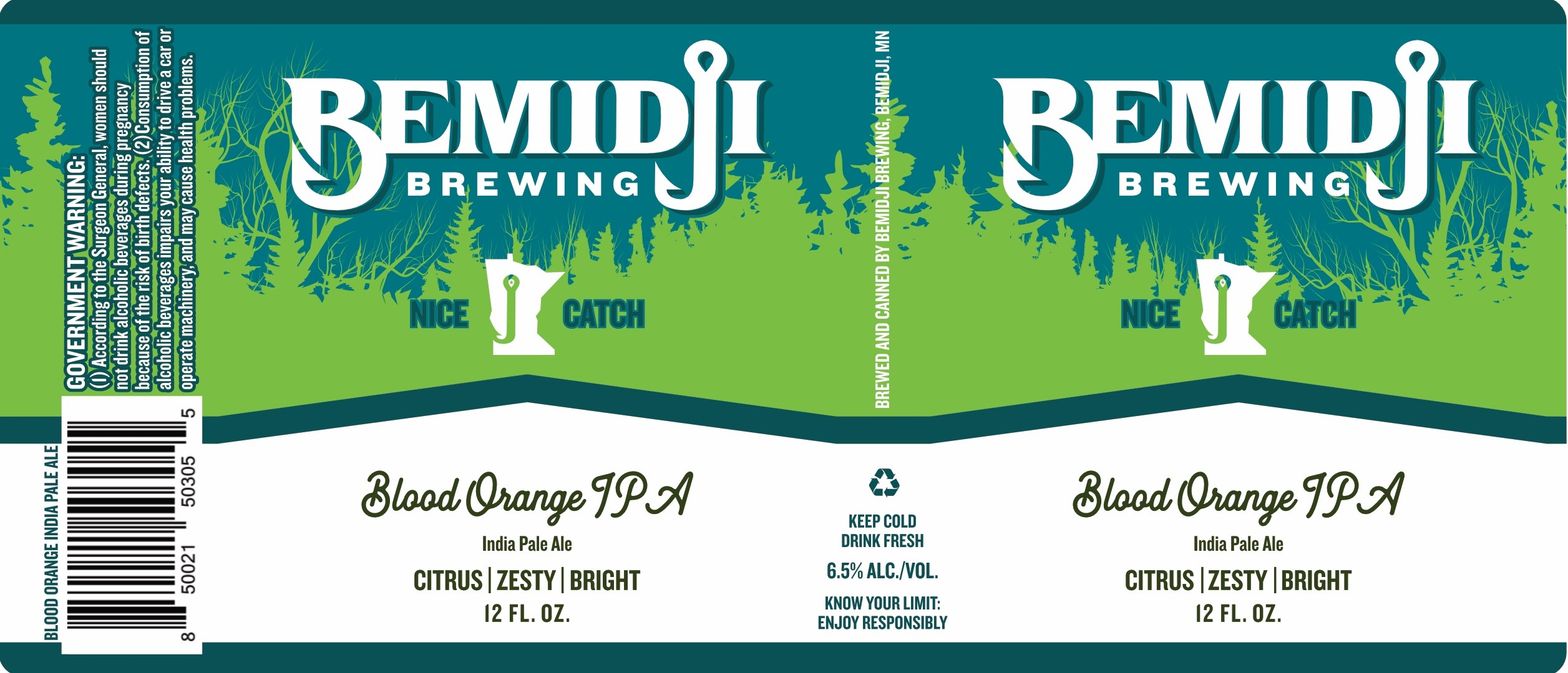 Blood Orange IPA label