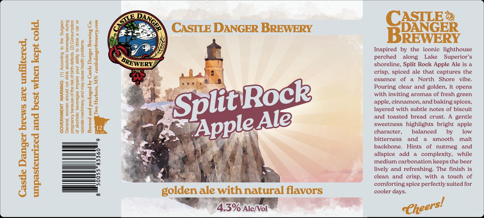 Split Rock Apple Ale label